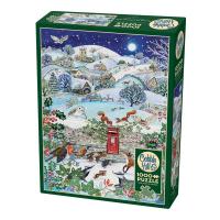 Cobble Hill Village on a Winter Night 1000 Piece Puzzle-OMP40257