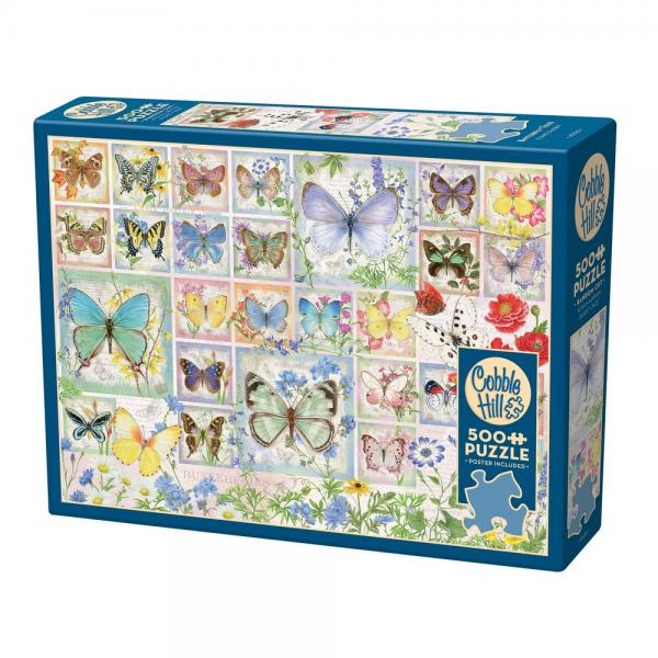 Cobble Hill Butterfly Tiles 500 Piece Puzzle