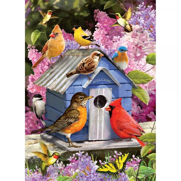 Cobble Hill Spring Birdhouse 500 Piece Puzzle