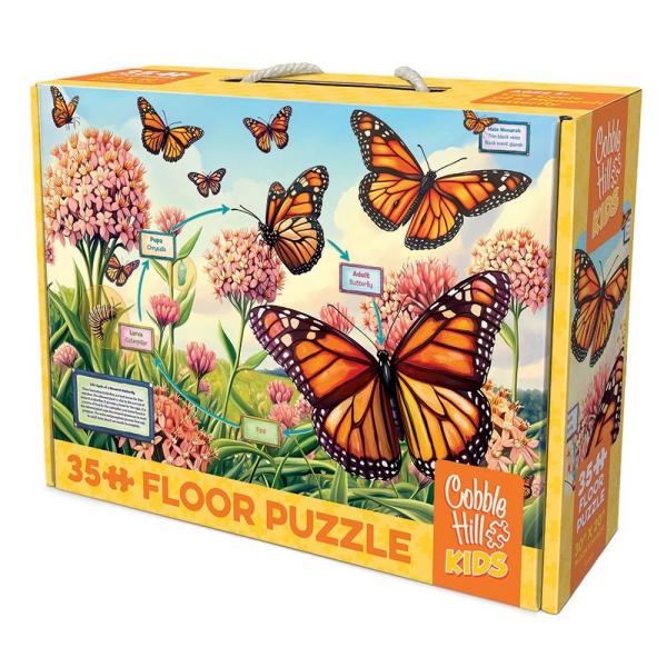 Cobble Hill Life Cycle of a Monarch 35 Piece Floor Puzzle