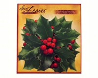 Holly Deco Parchment Leaves-PAC7124