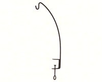 24 inch Clamp Style Angle Hook Black-PAN83035
