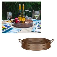Brushed Copper Serving Tray-PAN83237