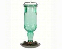 24 oz Antique Glass Hummingbird Feeder-PP8120