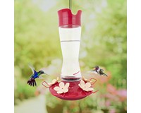 Top Fill Pinch Waist Glass Hummingbird Feeder 12 oz-PP9201