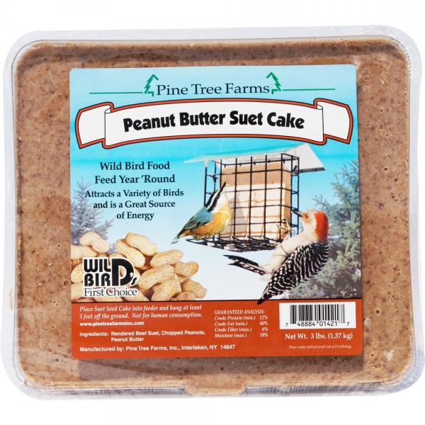 3 lb Suet Peanut Butter Cake Plus Freight