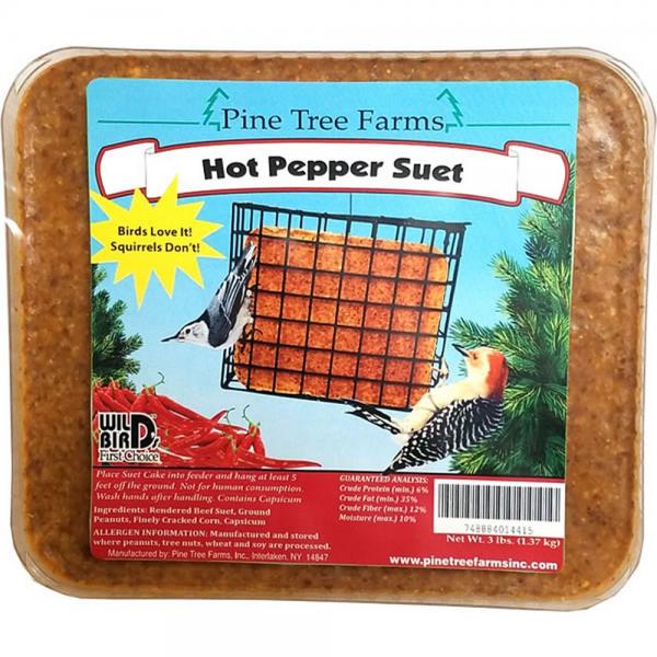 Hot Pepper 3 lb Suet Cake Plus Freight