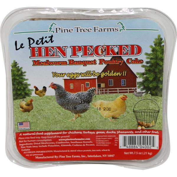 7.5oz Hen Pecked Mealworm Poultry LePetit Cake Plus Freight