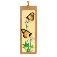 Monarch Butterflies Hand Quilled Bookmark-PCBM10697