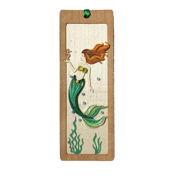 Mermaid Hand Quilled Bookmark