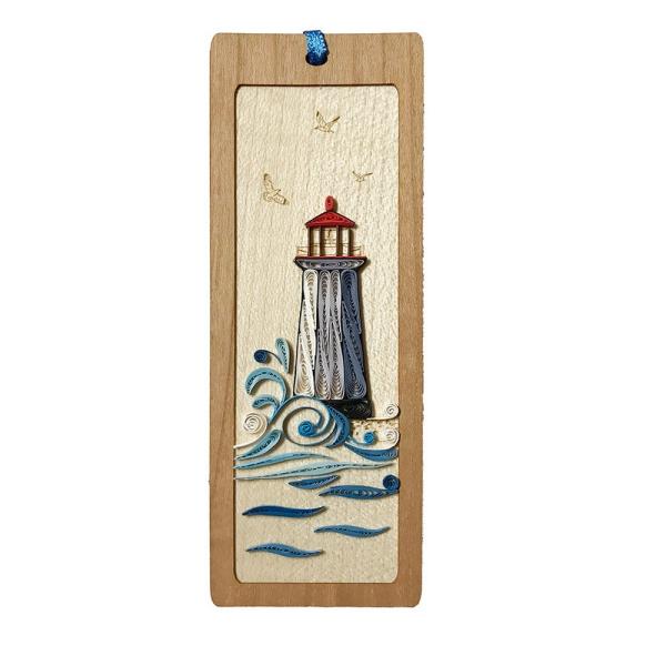 Lighthouse Hand Quilled Bookmark