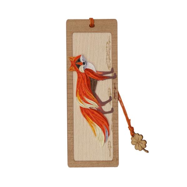 Fox Quilled Bookmark