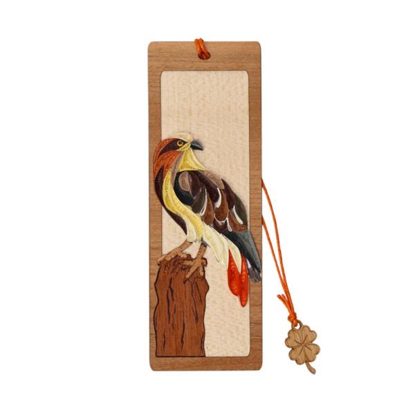 Red Tail Hawk Hand Quilled Bookmark