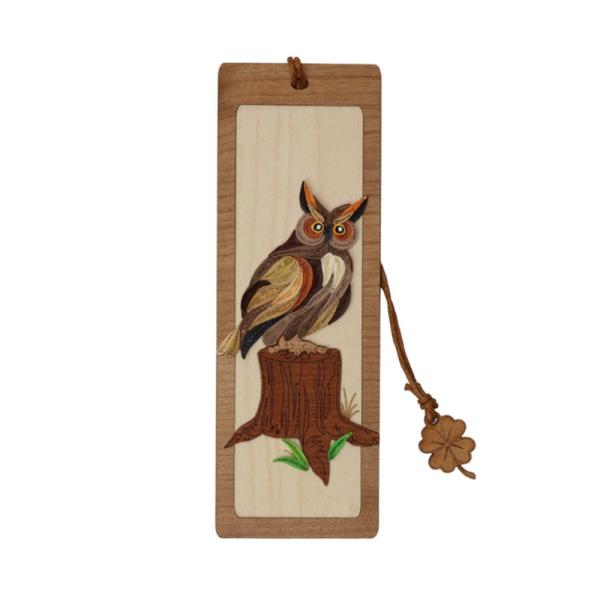 Great Horned Owl Hand Quilled Bookmark