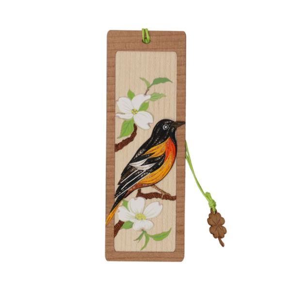 Oriole Hand Quilled Bookmark