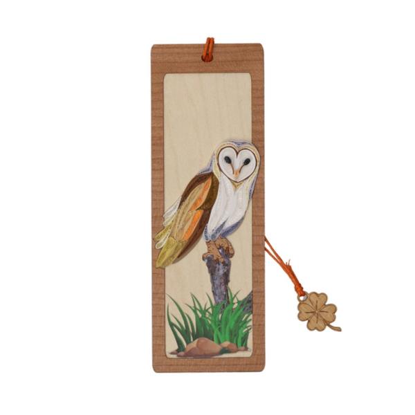 Barn Owl Hand Quilled Bookmark