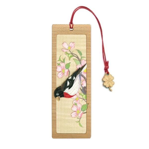 Red-Breasted Grosbeak Quilled Bookmark Red-Breasted Grosbeak Quilled Bookmark