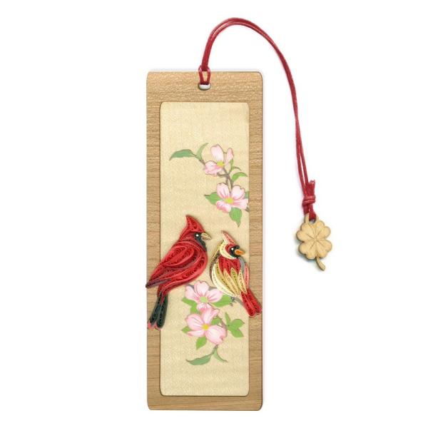 Cardinal Couple Quilled Bookmark Cardinal Couple Quilled Bookmark