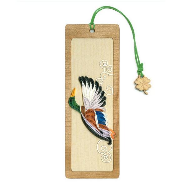 Mallard Duck Quilled Bookmark