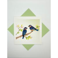 Bluebirds Quilled Card-PCQC10242