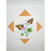 Monarch Butterflies Quilled Card-PCQC10245