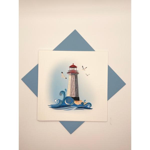 Lighthouse Quilled Card