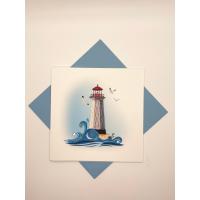 Lighthouse Quilled Card-PCQC10258