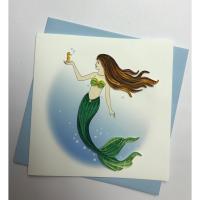 Mermaid Quilled Card-PCQC10260