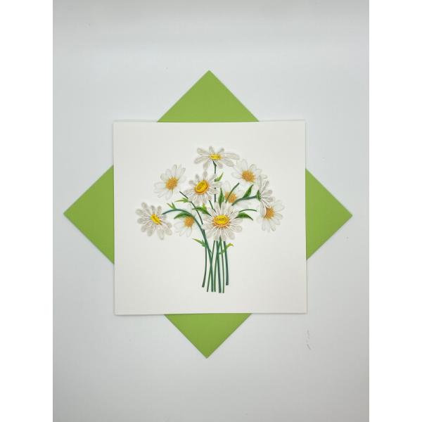 Daisies Quilled Card