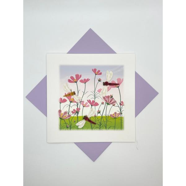 Dragonflies Quilled Card