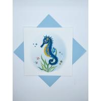 Seahorse Quilled Card-PCQC10337