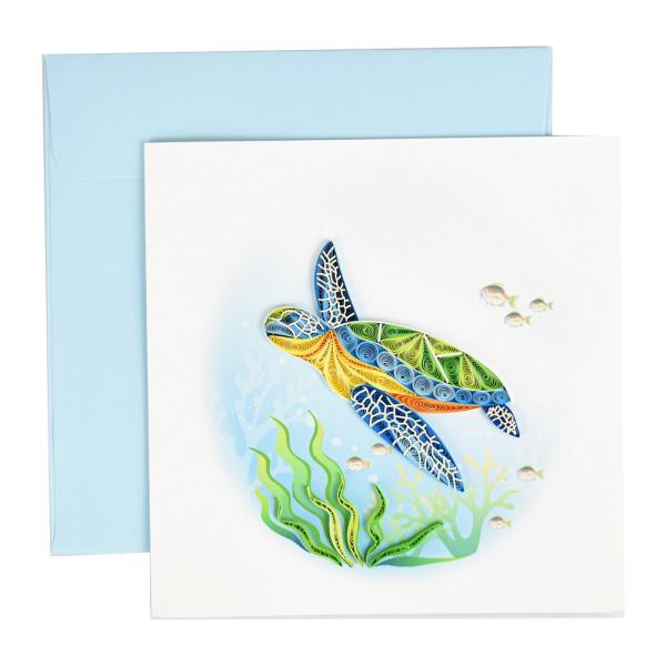 Sea Turtle Quilled Card