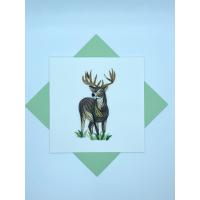 Deer Quilled Card-PCQC10372