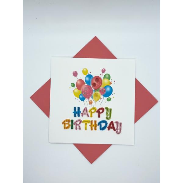 Happy Birthday Quilled Card