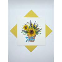 Sunflowers Quilled Card-PCQC10757