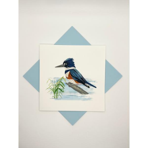 Kingfisher Quilled Card