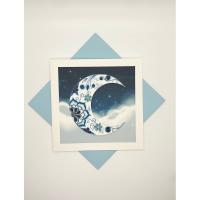 Moon Quilled Card-PCQC10995