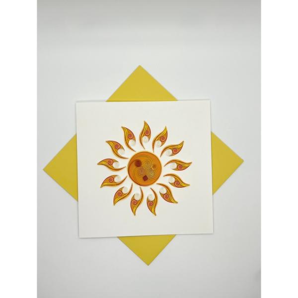 Sun Quilled Card