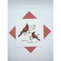 Cardinal Sympathy Quilled Card-PCQC12014