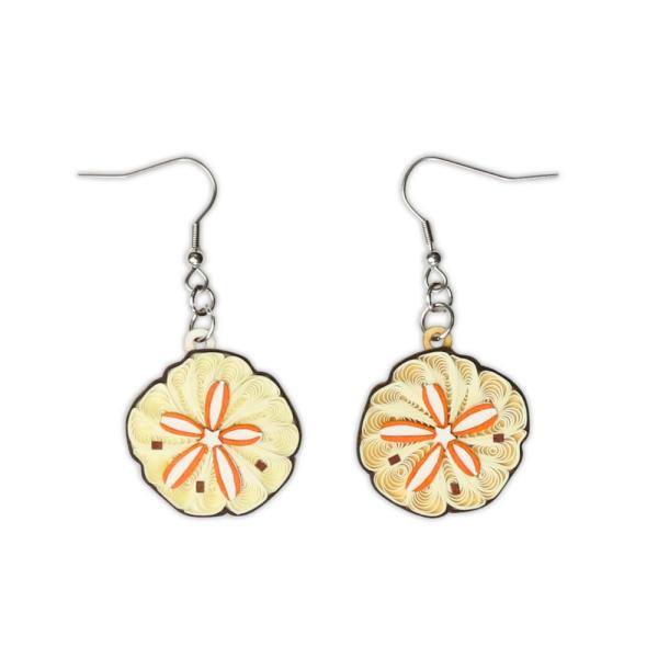 Sand Dollar Quilled Earrings