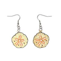 Sand Dollar Quilled Earrings-PCQE12128