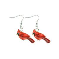 Cardinal Quilled Earrings-PCQE12130