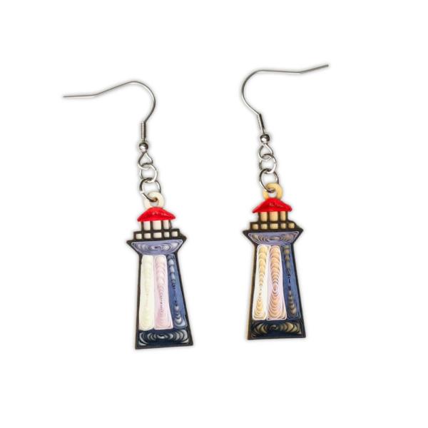 Lighthouse Quilled Earrings