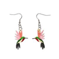 Hummingbird Quilled Earrings-PCQE12137