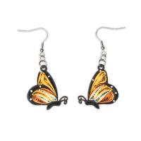 Monarch Butterfly Quilled Earrings-PCQE12138