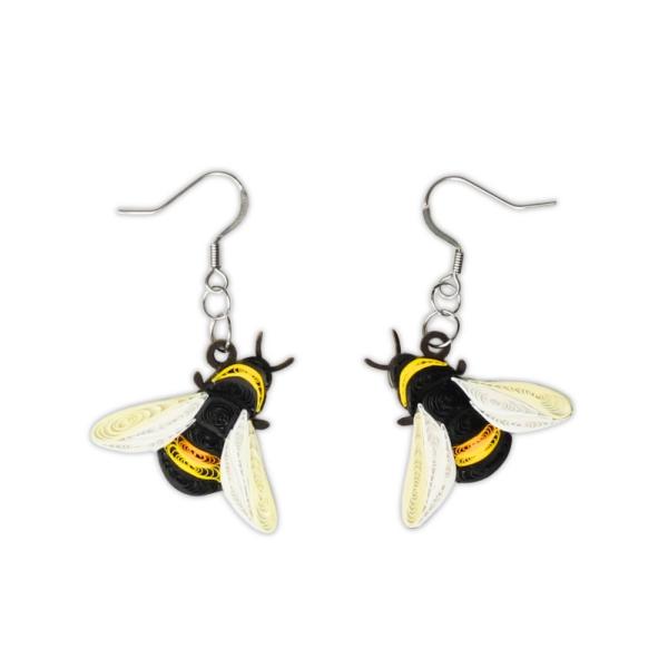 Bees Quilled Earrings