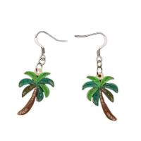 Palm Tree Quilled Earrings-PCQE12176