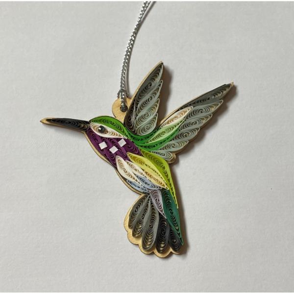 Hummingbird Quilled Ornament