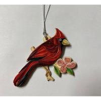 Cardinal Quilled Ornament-PCQO11001