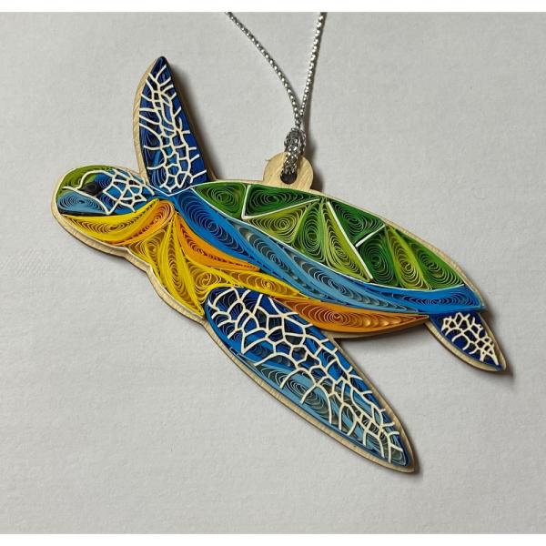 Sea Turtle Quilled Ornament